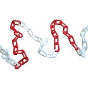 Plastik Zincir Kırmızı Beyaz (6mm)