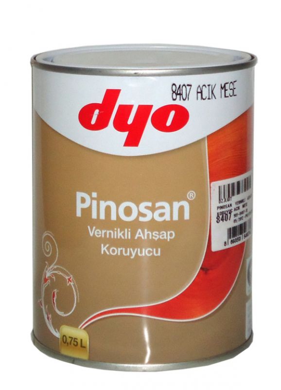 DYO 0,75 lt PİNOSAN VERNİKLİ DEKORATİF AHŞAP KORUYUCU