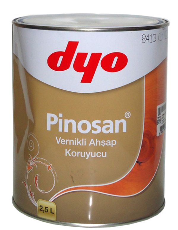 DYO 2,5lt PİNOSAN VERNİKLİ DEKORATİF AHŞAP KORUYUCU