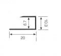 PARKE BİTİM PROFİLİ NATURAL 2,7 metre