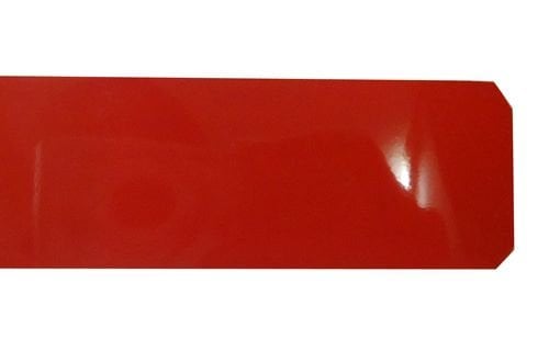PARLAK KIRMIZI PVC TUTKALLI KENAR BANDI 50mt