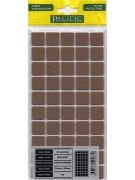 Keçe Zemin Koruyucu Kare 20x20  Kahverengi