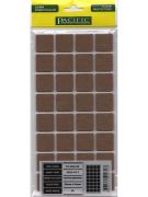 Keçe Zemin Koruyucu Kare 25x25  Kahverengi