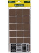 Keçe Zemin Koruyucu Kare 35x35  Kahverengi