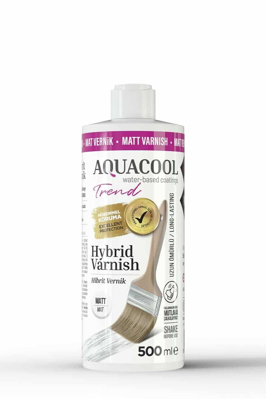 Aquacool Su Bazlı Trend Hibrit Vernik 500 ml