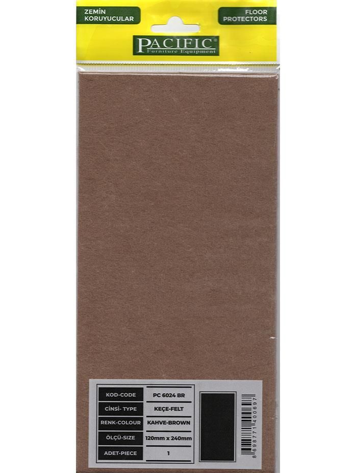 Keçe Zemin Koruyucu Plaka 120x240mm Kahverengi