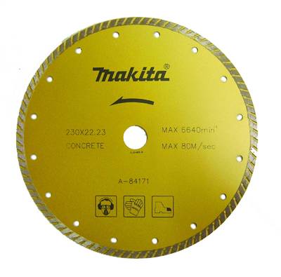 MAKİTA 230 mm. BETON-MERMER KESİCİ DALGALI TURBO TİP ELMAS DİSK