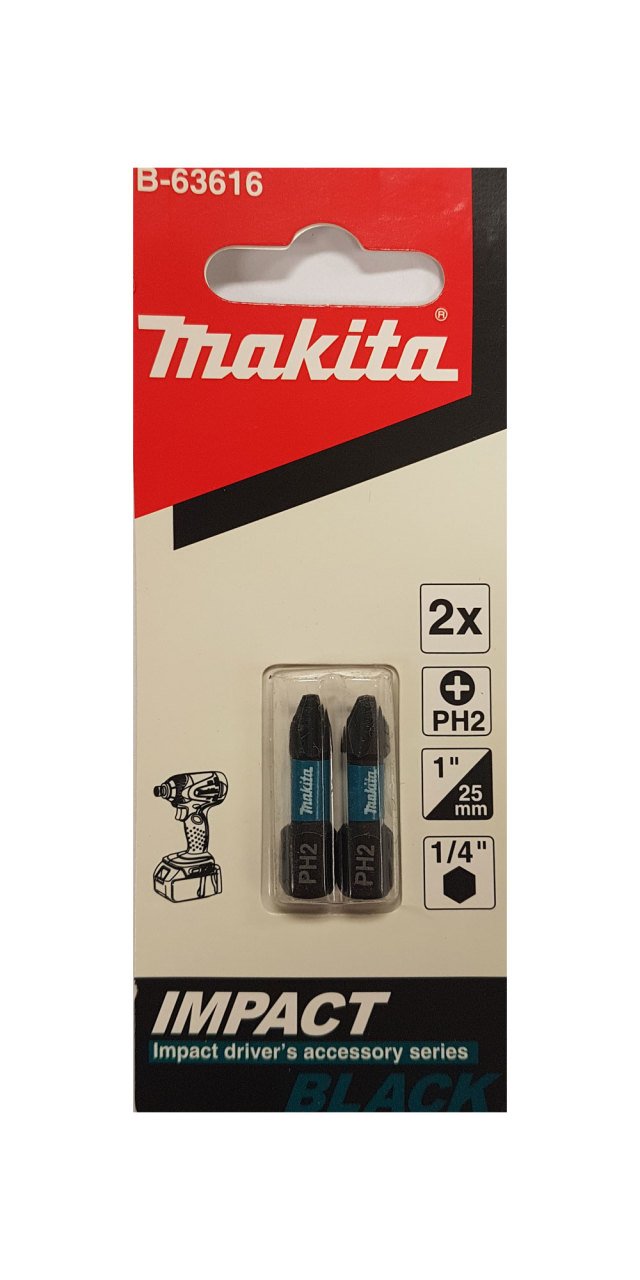 Makita B-63616 Yıldız Bits Uç PH2*25  (2 adet)