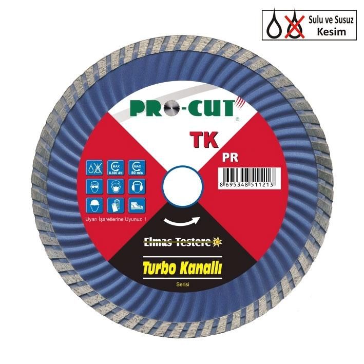 PRO-CUT 180 mm BETON-TUĞLA KESİCİ TURBO KANALLI ELMAS DİSK