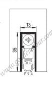 KAPI ALTI GİYOTİNİ GİZLİ 93 cm