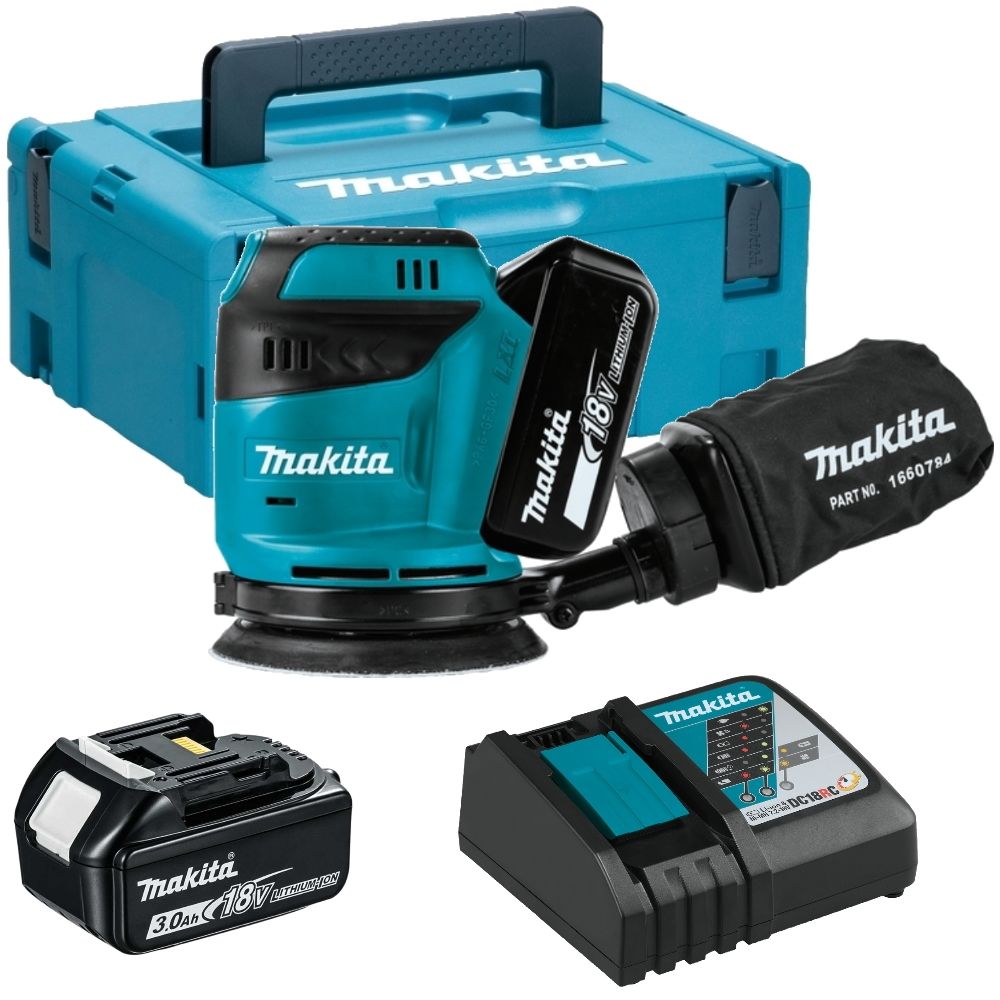 Makita DBO180RFJ Akülü Eksantrik Zımpara Makinası 125mm