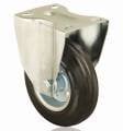 150 mm SABİT İNCE SERİ SANAYİ TİPİ LASTİK TEKERLEK
