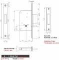KALE 189F SİLİNDİRLİ GÖMME EMNİYET KİLİDİ 3 TURLU (3 ANAHTARLI)