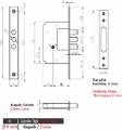 KALE 1893MF GÖMME EMNİYET KİLİDİ 3 MİLLİ (3 ANAHTARLI)
