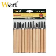 Wert 2512 Mini Ahşap Oyma Bıçak Seti  12 Parça