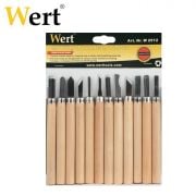 Wert 2512 Mini Ahşap Oyma Bıçak Seti  12 Parça